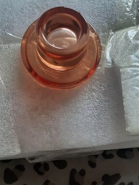 Vintage Amber Glass Candle Holder Set Of 20